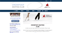 Desktop Screenshot of crowfootskating.com