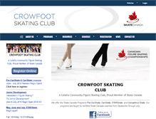 Tablet Screenshot of crowfootskating.com